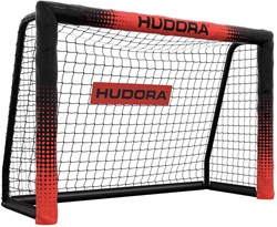 Hudora voetbaldoel Pro Tect 120 zwart voetbalnet voor kinderen