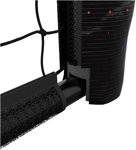 Hudora voetbaldoel Pro Tect 180 rood - stevig stalen frame buiten-3
