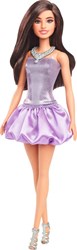 Barbie modepop paarse paillettenjurk fashionista pop voor kinderen