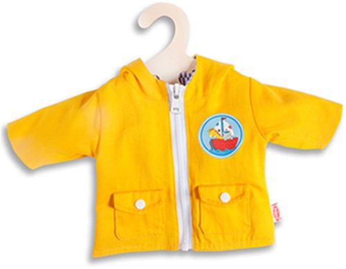 Heless poppen windjack dubbelzijdig geel-blauw 28-35cm poppenkleding-2