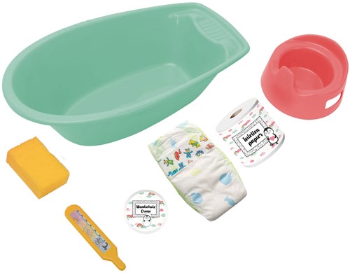 Heless Poppenbad met accessoires Pinguin
