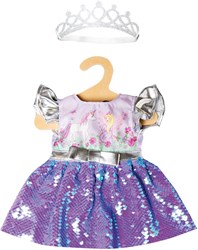 Heless babypop jurk fee eenhoorn pailletten 35-45cm poppenkleding