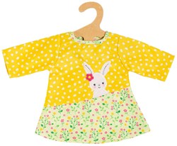 Heless poppen tuniekjurk Bunny Lou 35-45cm geel bloemen
