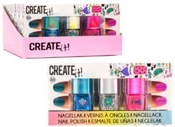 Create it! nagellak set zeemeermin 3 stuks glitter voor kinderen