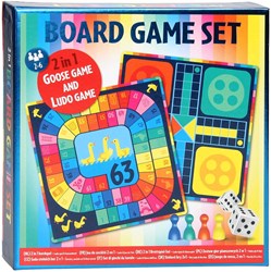 Wins Holland bordspel kinderspel 2in1 ganzenbord en Ludo set