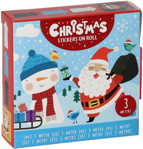 Wins Holland Stickers op Rol 3m Kerst