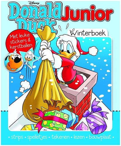 Disney Donald Duck winterboek junior met strips en puzzels