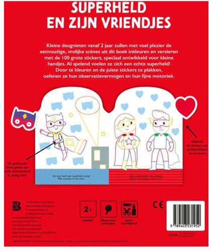 Wins Holland kleurboek Superheld en vriendjes met stickers 2+-2