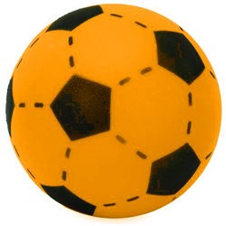Twisk foam voetbal zacht oranje 20 cm speelgoedbal voor kinderen