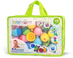 Lalaboom educatieve kralen speelgoed set - 48 stuks - sensorisch