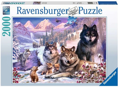 Ravensburger puzzel Wolven in de sneeuw - legpuzzel - 2000 stukjes