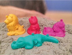 Eduplay zandvormpjes 3D klein set - kleurrijk binnenspeelgoed 4 stuks
