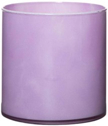 OttoSimon vaas cilinder lavendel paars decoratie glas 15x15 cm