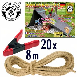 Kids at Work bouwpakket grot speelgoed set voor kinderen - creatief bouwen