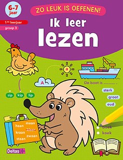 Deltas leren lezen oefenboek voor kinderen 6-7 jaar - leesplezier