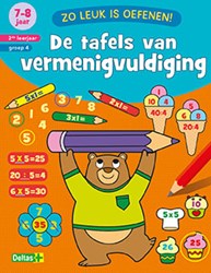 Deltas oefenboek tafels vermenigvuldiging leren rekenen 7-8 jaar