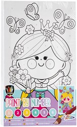 Creative Craft Group schilderen op nummer set meisje - creatief speelgoed