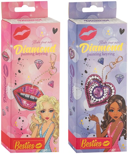 Besties Diamond Painting Sleutelhanger Maken