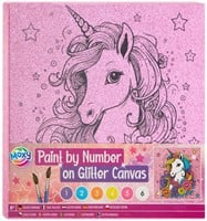Schilderen op Nummer Glitter Canvas, 9dlg.-3