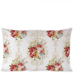 Ambiente sierkussenhoes romantisch design cream 50x30cm kussen