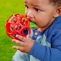 Oball bijtring speelgoed - babybal met bijtring - multicolor - BPA-vrij