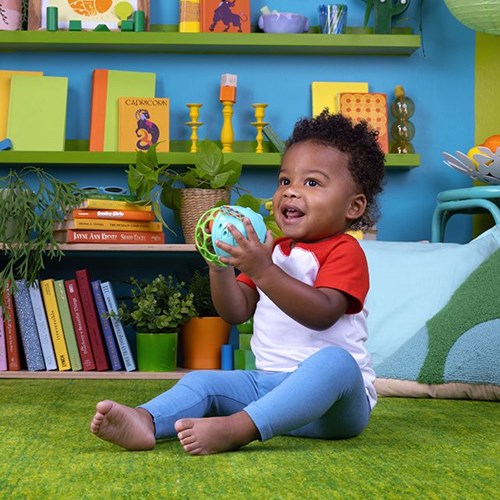 Oball muziekspeelgoed baby rammelaar met licht en geluid - kleurrijk