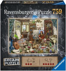 Ravensburger Escape puzzel Da Vinci kunstenaarsatelier - 759 stukjes kunstpuzzel