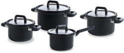 BK pannenset Flow Cool Black RVS 4-delig inductie zwart