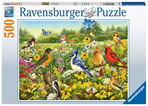 Ravensburger Puzzel 500 stukjes Vogels in de wei