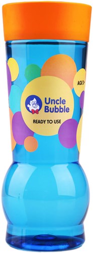 Uncle Bubble bellenblaas navulling kleine bellen 944ml oranje