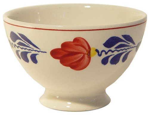 Boerenbont kom servies - set van 6 kommen Ø10 cm keramiek