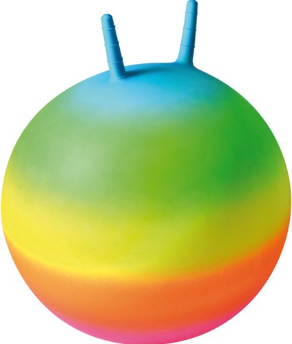 Eduplay springbal speelgoed - kleurrijke rainbow jumping ball