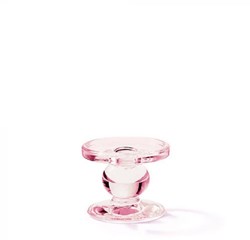 Ambiente glazen kandelaar Rose decoratief tafelaccessoire Ø9xh7cm