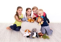 Beleduc handpop papegaai - zachte pop voor kinderen papegaai-3