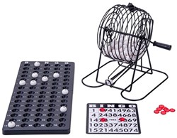 Angel Sports bingomolen - metalen bingo spel set compleet 75 ballen