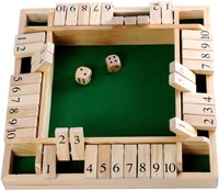 Shut the Box houten dobbelspel voor 4 spelers, gezelschapsspel-2