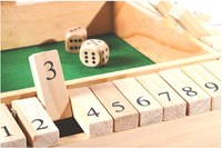 Shut the Box houten dobbelspel voor 4 spelers, gezelschapsspel-3