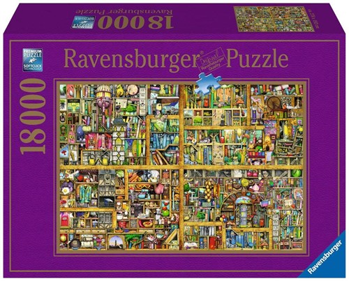 Ravensburger puzzel Colin Thompson Magical bookcase - 18000 stukjes