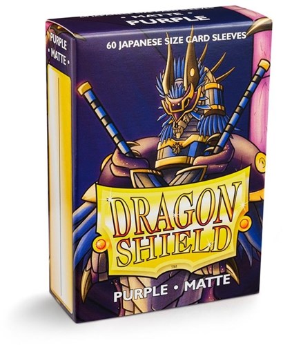 Dragon Shield kaartenhoesjes trading cards paars Japans mat 60 stuks