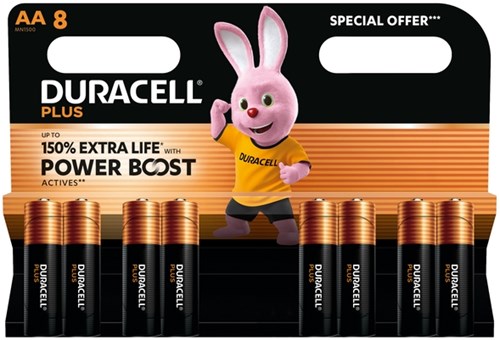 Duracell 12x8 Duracell alkaline AA/LR6 op blister