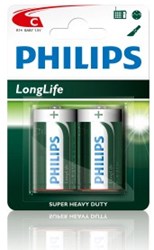 Philips 12*2 Philips Engelse staaf batterij R14