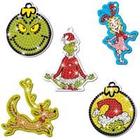 Bambolino Toys diamond painting knutselset The Grinch 5 hangers kerst-3