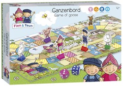 Bambolino Toys Ganzenbord spel Fien en Teun - klassiek familiespel boerderij