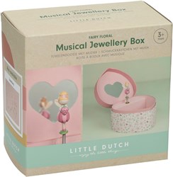 Bambolino Toys sieradendoosje muziekdoosje elf Fairy Garden roze