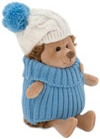 Orange Toys knuffel egel - pluche speelgoed met wit-blauwe muts-2