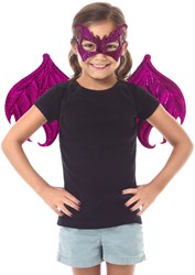 Little Adventures Magenta drakenvleugels & masker verkleedset voor kinderen