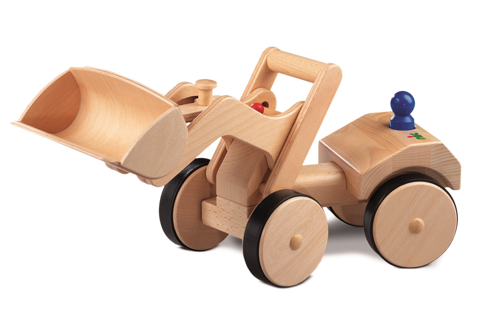 dump aankomen Laatste nic houten speelgoed Radlader bij Planet Happy