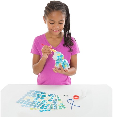 Melissa & Doug knutselset hond papier-mache met stickers en glitterlijm-2