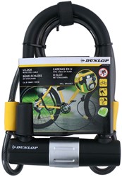 Dunlop Fietsslot U-slot met kabel en houder - Sterk stalen slot voor fietsbeveiliging