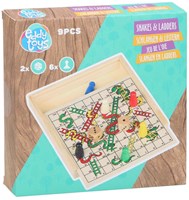 Houten slangen en ladders spel klassiek bordspel houten speelgoed